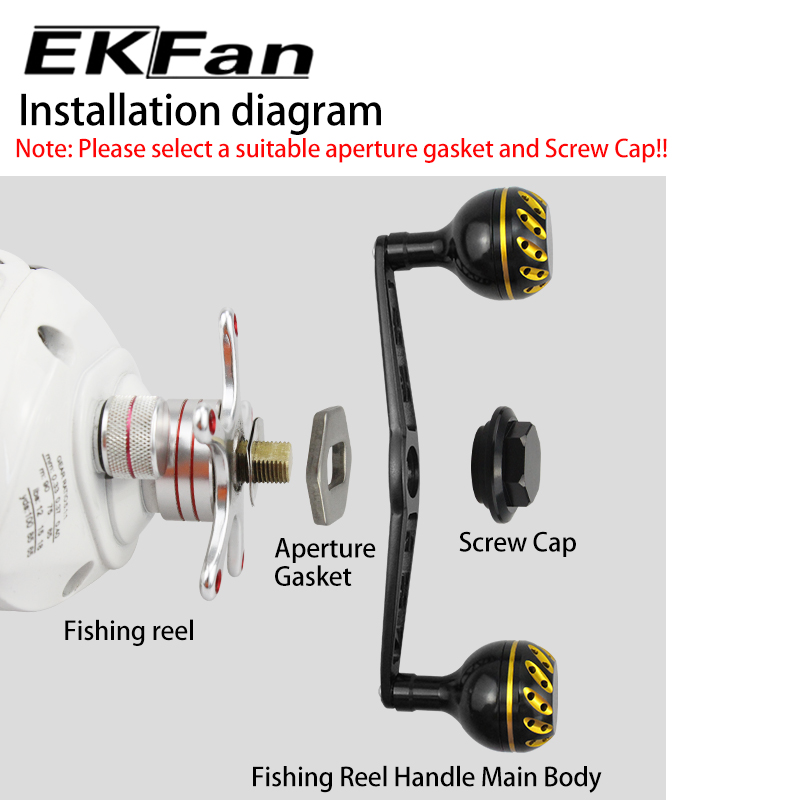 Fly Reel - EKfan 130MM Baitcasting Fishing Reel Handle