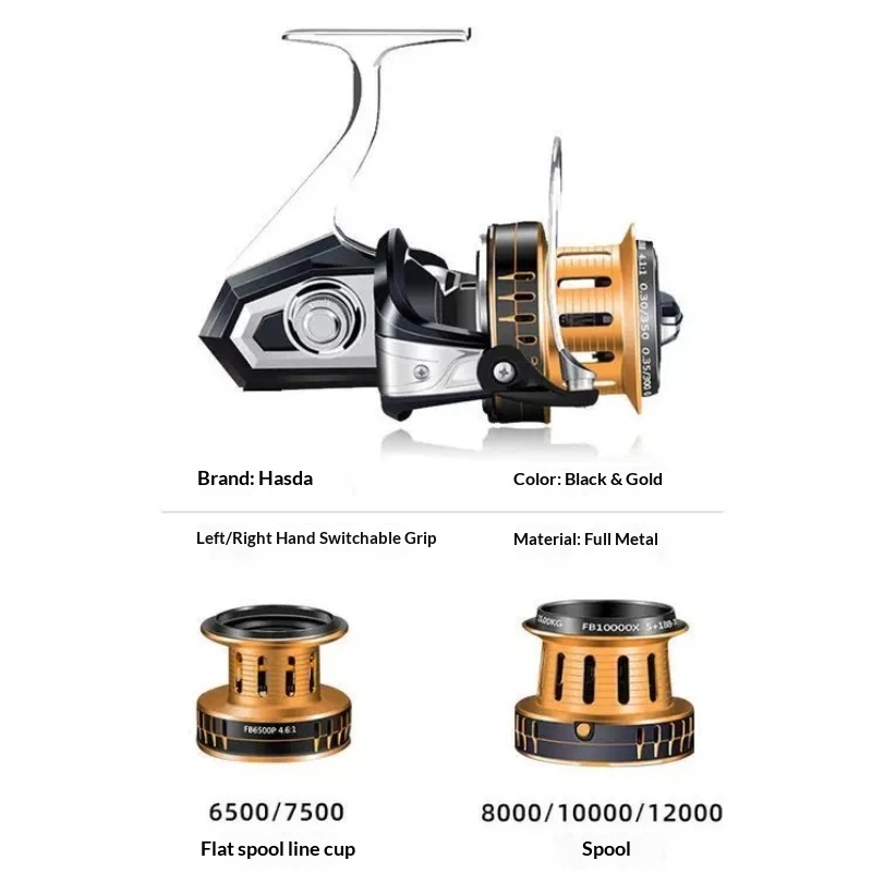 Hasida Spinning Fishing Reel F - đánh giá và giá Surf Reel