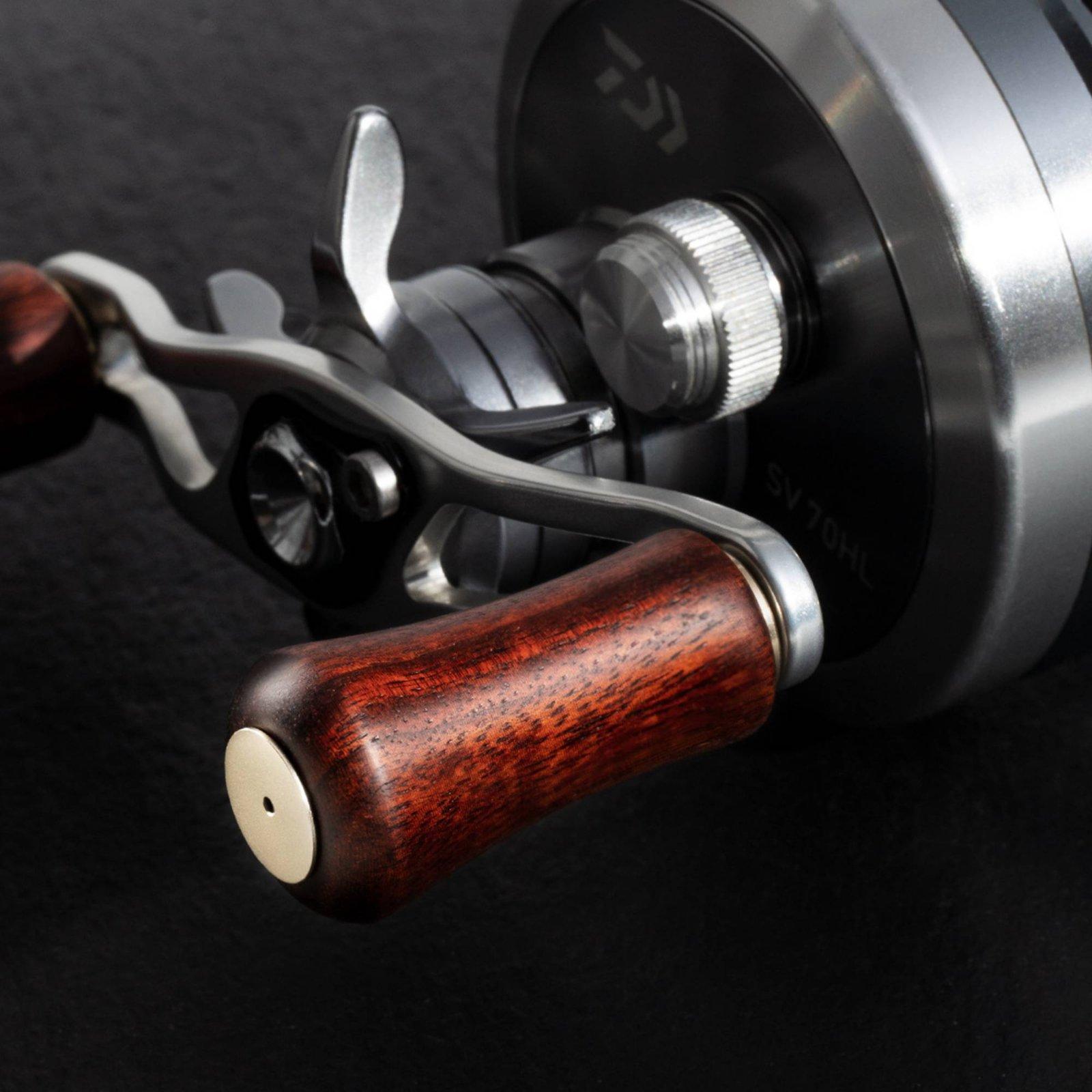 Universal Wood Fishing Reel Ha - đánh giá và giá Reel Handle